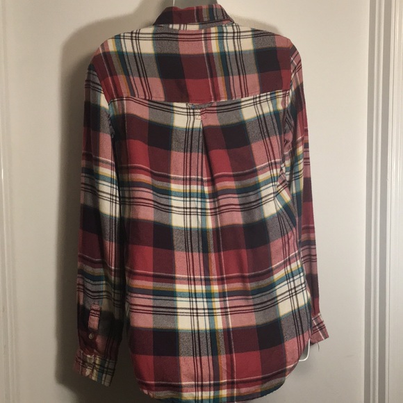 American Eagle Boyfriend plaid flannel XS 🦅 - Picture 4 of 8